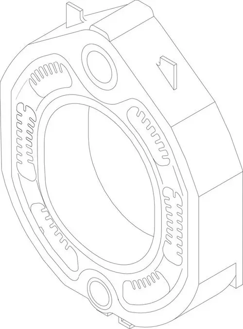 Bosch Komponente mit kreisförmigem Inneren und strukturierten Außenkanten, geeignet für mechanische Anwendungen.
